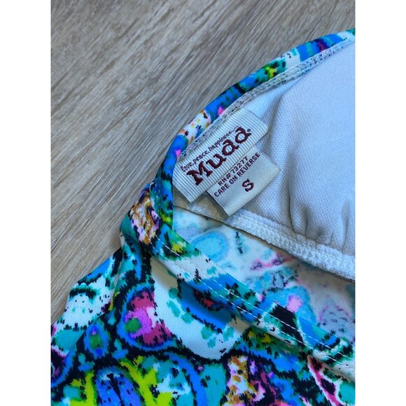 Y2K MUDD Colorful‎ Halter Tankini Top With Tribal Print Small - Picture 6 of 6